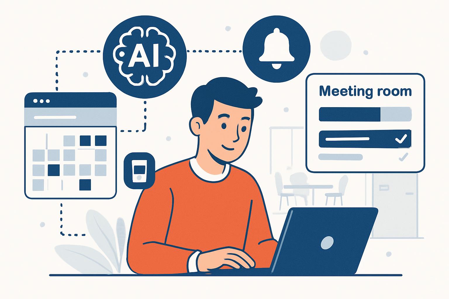 Come utilizzare l’AI per automatizzare la gestione delle prenotazioni di sale riunioni aziendali